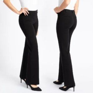 Betabrand Bootcut Two Pocket Dress Pant Yoga Pants High Rise Black Stretch Sz XL
